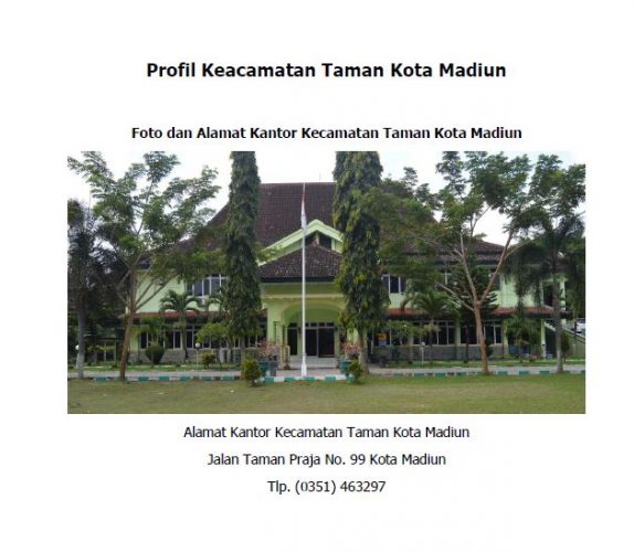 Profil Kecamatan Taman Kota Madiun