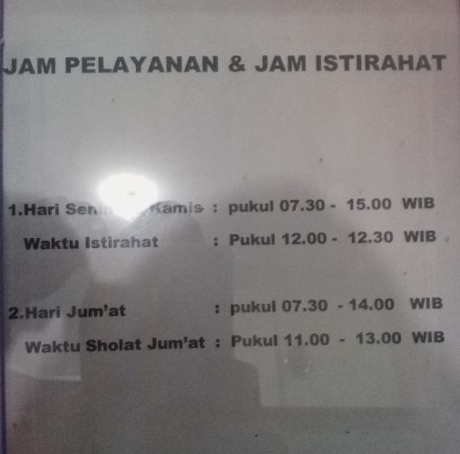 Jam Pelayanan Kecamatan Taman