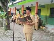 KEGIATAN CAMAT TAMAN SELAKU PEMBINA UPACARA DI SDN 02 MANISREJO KEL. MANISREJO KEC. TAMAN SENIN, 10 FEBRUARI 2020