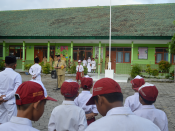 KEGIATAN CAMAT TAMAN  SELAKU PEMBINA UPACARA DI SDN 03 JOSENAN KEL. JOSENAN KEC. TAMAN KOTA MADIUN