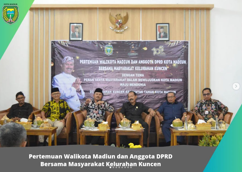 Walikota Madiun Hadiri Pertemuan Bersama Masyarakat Kelurahan Kuncen