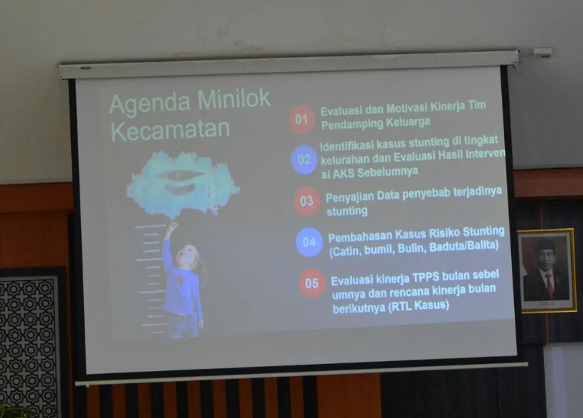 Minilokakarya Penurunan Stunting di Kecamatan Taman.