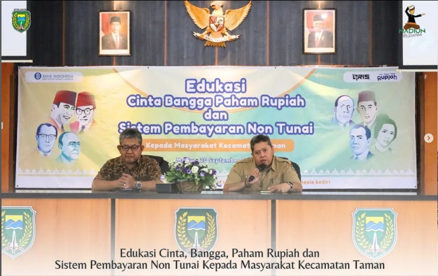 Bank Indonesia Kediri Gelar Edukasi Cinta Bangga Paham Rupiah dan Sistem Pembayaran Non Tunai kepada Masyarakat Kecamatan Taman