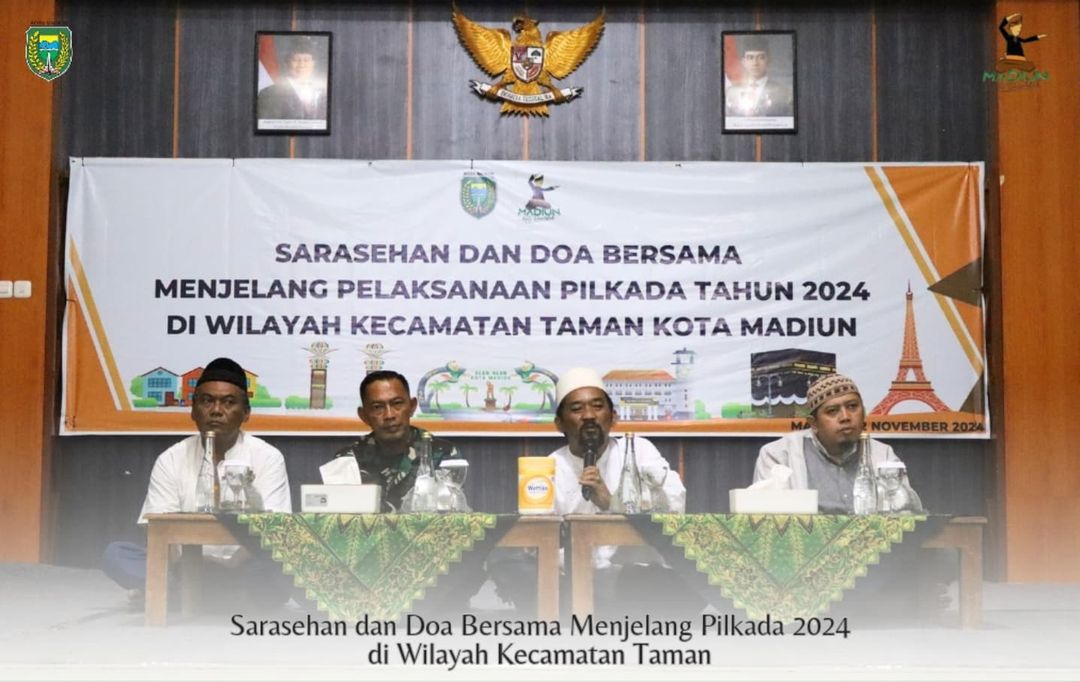 Sarasehan dan Doa Bersama Menjelang Pelaksanaan Pilkada Tahun 2024 di Wilayah Kecamatan Taman